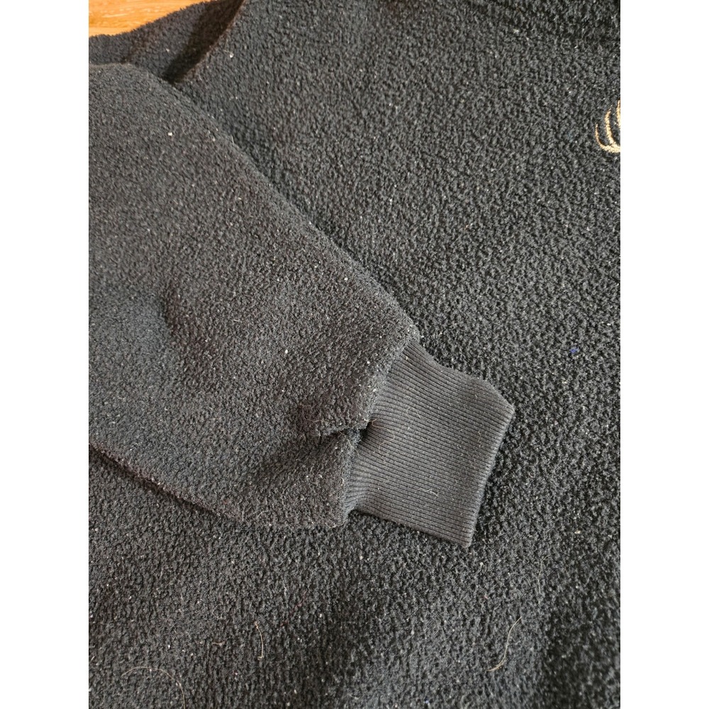 Wild Wings Vintage Fleece Pullover‎ Mens XXL Black Deer Embroidered Sherpa - Picture 6 of 8